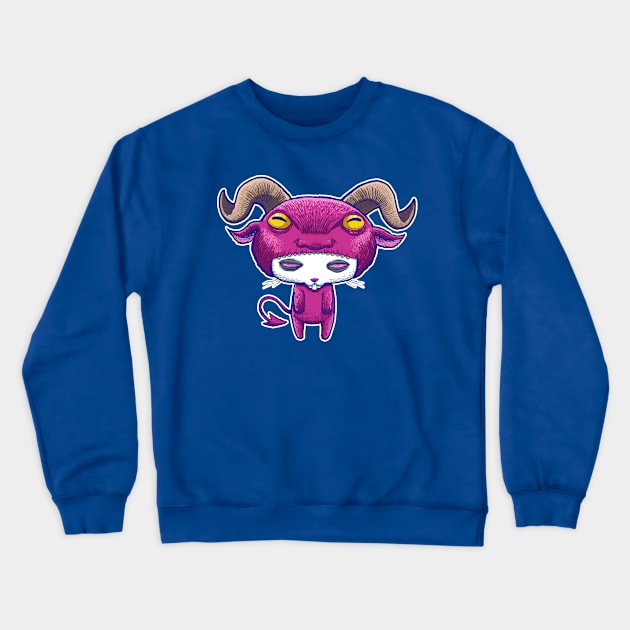 Demon Rabbit Crewneck Sweatshirt by mauchofett